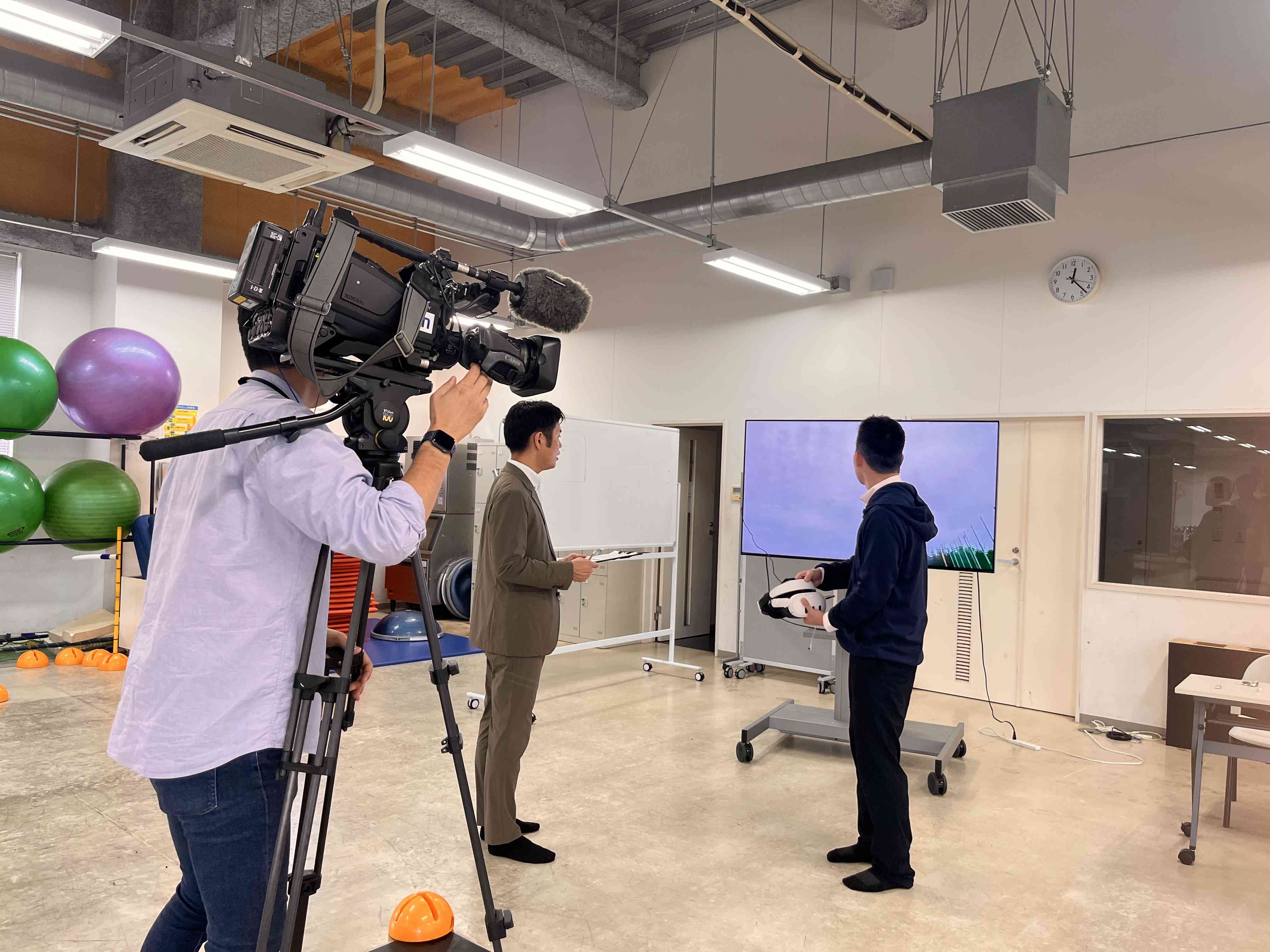 BSN新潟放送の取材風景1