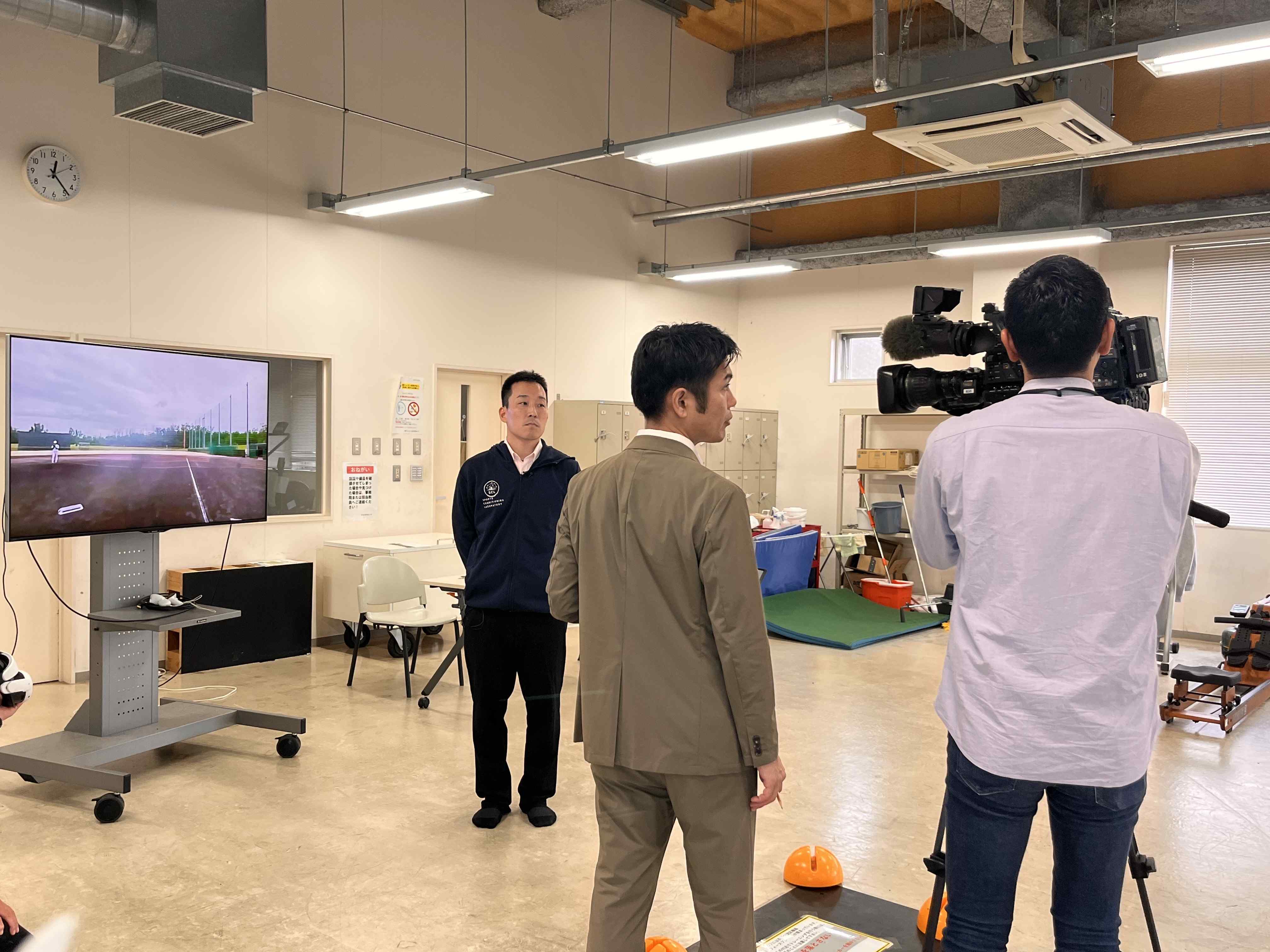 BSN新潟放送の取材風景2