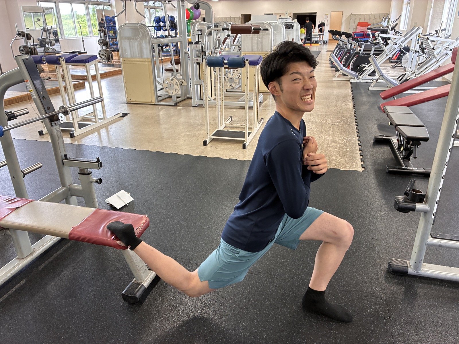 声を掛け合いながら全力で追い込むゼミ生